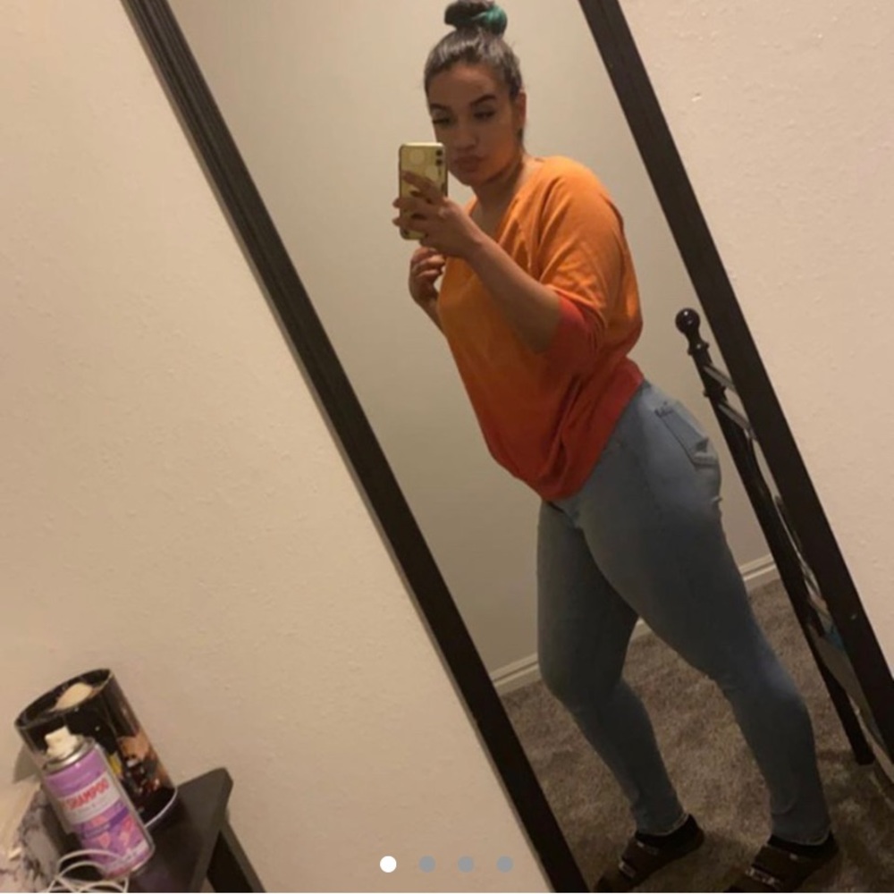 Orange Nike half sleeve